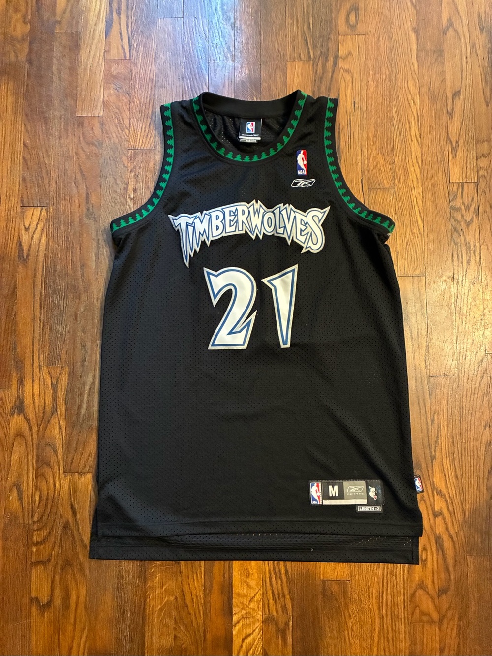 Vintage Reebok Kevin Garnett black jersey size medium